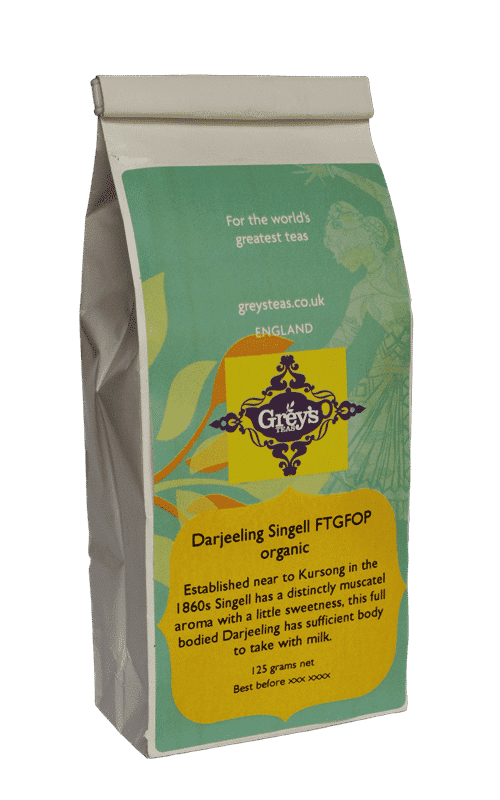 Organic Darjeeling tea Singell FTGFOP - Grey's Teas